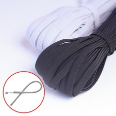 루벨르 넓은 바지 고무줄 밴드 1cm X 10m, WHITE, 1개