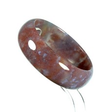 粉彩玉髓手鐲 內徑59mm 天然玉材, 1個