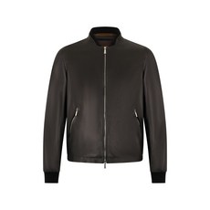 무레르 레더 지퍼 재킷