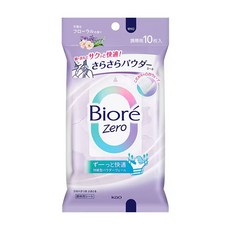 비오레 제로 사라사라 파우더시트 플로럴향 10매 데오드란트 티슈