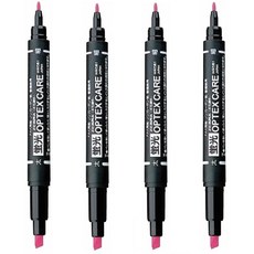 제브라 옵텍스 케어 형광펜 WKCR1 + 사은품(모닝 3색), 4개, 핑크(P)