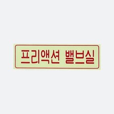 축광(야광) 축광프리액션밸브실표지판 소형 신영제품 / 소방점검 200x60mm, 1개