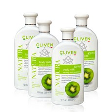 CLIVEN NATURA 奇異果身體乳 300ml 身體保濕 淡斑緊緻 均勻膚色 孕婦適用 歐洲原裝進口 (買4瓶贈小熊香水), 1個, 奇異果身體乳4瓶(送托托包)2028年