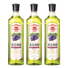 해표 포도씨유, 900ml, 3개