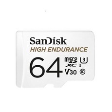 SanDisk HIGH ENDURANCE 高耐久 MicroSDXC V30 U3 4K 64G 行車紀錄 監視器 專用 記憶卡, 1個, 64GB