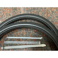 輪椅輪胎 16x1.75 特殊尺寸 實心輪胎 耐磨防滑 輪椅配件, 1套, 22X1.75"黑胎