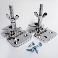 실크스크린 재료 고정 클램프 클립 인쇄기 프린트 실크스크린틀 프레임 작업대 힌지 고정기, 은색 2개 세트