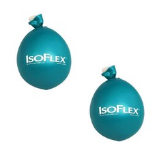 Isoflex 청록색 스트레스 볼 핸드 마사지기 (2피스), 2개