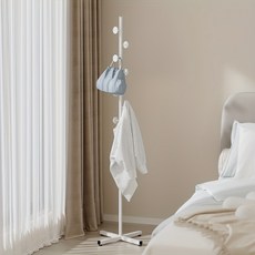 북유럽 스타일 럭셔리 금속 나무형 행거 트리 스탠드 옷걸이, 화이트