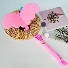 꿀벌 모양 하네스 반려견 목줄 리드줄 오리 소형견 중형견 대형견, 엔젤 핑크