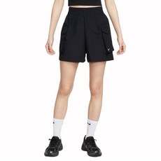 나이키 스포츠웨어 의류 에센셜 우븐 여성 하이웨이스트 5인치 카고 쇼츠 HM6983-010 No.1642626