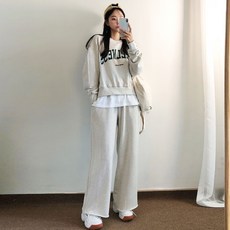 LOVE AND CITY 女士的健康訓練套裝男人 - 寬褲子套刷