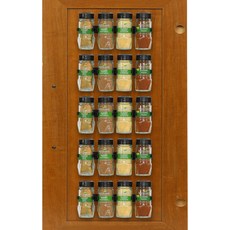 심플 하우스웨어 스파이스 그 액세서리 정리함 - 스트립 4개 병 20개 보관 블랙, Black, 4 Strips-Hold 20