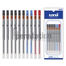 유니 스타일핏 단색 중성펜 0.28mm/0.38mm 리필심 세트, 스타일핏 0.28mm 흑색6+적색2+청색2 세트