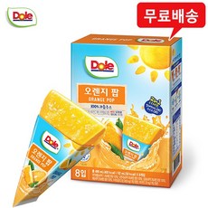 Dole 돌 후룻팝 오렌지팝(8개입)x2팩/100%과즙/무배