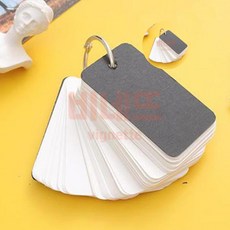 휴대용 미니 메모지 아기단어카드, 브라운