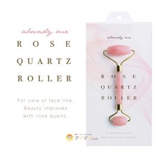 abundy me 玫瑰石英滾輪 臉部按摩器 雙頭設計 附收納袋 粉色, 1個, 粉色（現貨）, 粉色（現貨）