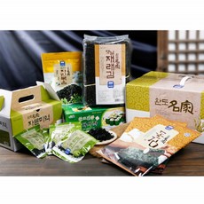 건어물 선물세트 2호 완도 곱창김 돌김 쌈다시마 자른미역 세트, 1세트
