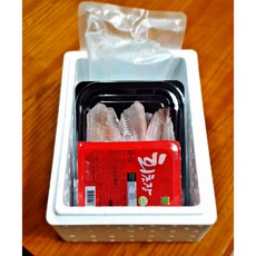 [죽도시장] 자연산 홍가자미 500g 내외 필렛 선어회 오로시, 1kg, 1개