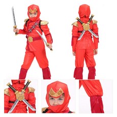 로즈밀 어린이 닌자 코스튬 레드 디럭스 닌자코스튬 남아할로윈의상