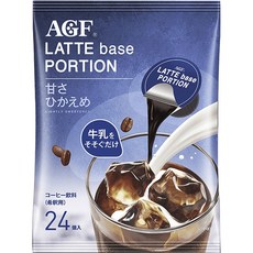 에이지에프 라떼 베이스 포션 커피 라이틀리 스위턴드, 1개, 24개입, 18g