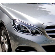 圓夢工廠 Benz S212 Wagon 13-16 E350 E400 E500 E63 鍍鉻銀 車燈框飾貼, 1個
