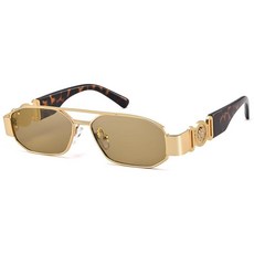 Bouryo Retro 90s Square Sunglasses for Women Men Trendy Y2K Designer Style Rectangle Sun Glasses
