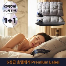 리치바오밥 호텔베개 5성급 프리미엄, 2개, 그레이