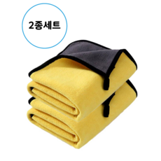 반려동물 극세사 퀵드라이 펫타올, 1세트, 옐로우