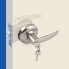 두꺼운 방화문 손잡이 현관문 현관정 도어락 45~60mm용