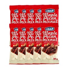 HBAF 바프 메이플피칸 믹스넛 견과류 믹스견, 30g, 10개