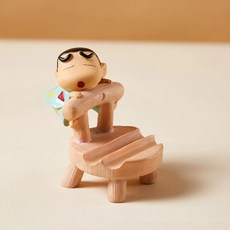 짱구 감성 휴대폰 거치대 피규어 데스크테리어 스마트폰 거치대, 1개, 블루, 짱구 거치대