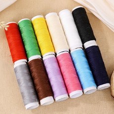 수선 재봉 손바느질용 미싱 부자재 실 10P 미니 실 미니 청바지수선실(Araium), 랜덤혼합_1세트, 1개