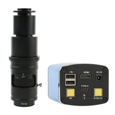 AF 자동 초점 측정 비디오 HDMI 현미경 카메라 1080P SONY IMX307 줌 C 산업용 교육 검사용 마운트 렌즈, 11 With 320X Lens, 11.With 320X Lens, 1개