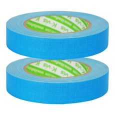 kvis 게퍼 개퍼 테이프 gaffer tape 형광파랑 25mm x 25M, 2개