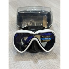 GULL VADER 抗UV 潛水面鏡 BK WT, 白 黑框