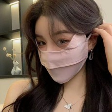 冰絲防曬面罩女夏季防紫外線開車騎行護眼角面罩薄款透氣遮陽臉罩
