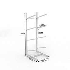 밸런스 볼 거치대 운동기구 반구 보수볼 요가 보관함 진열, 화이트 4층 단면 바퀴, 1개