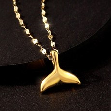 골드팡 18k 통통고래꼬리 펜던트(당일도착) 여성용 데일리 볼륨 럭키테일 행운주얼리 생일 응원 졸업 입학 우정템 여자친구 기념일 선물추천