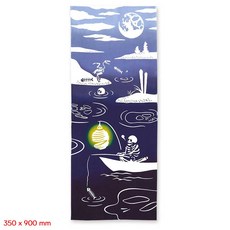 해골 산주강 낚시 검도 면수건 두건 90 x 35cm