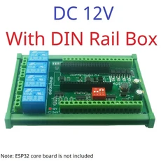 아두이노 PLC 스마트 홈 IOT DIY용 디지털 아날로그 DAC 와이파이 릴레이 스위치 모듈 12V ESP32 확장 보드, 04 DC 12V With Shell