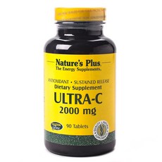Natures Plus UltraC無麩質錠 2000mg, 1罐, 90顆