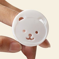 안전사고 방지를 위한 아기곰 콘센트 마개 보호캡 10P, 10개
