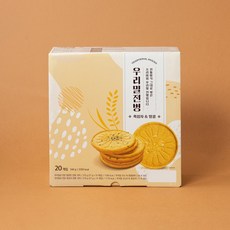 우리밀로 만든 흑임자땅콩맛 전병 540g, 27g, 1
