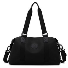 MXNIAO 旅行包 手提大容量單肩運動健身包, 黑色, 1個