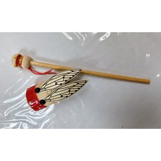 竹製逗蟲響鈴玩具，兒童玩具, 彩色, 1個