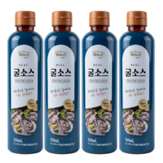 웰크리 리얼 국내산 굴소스 진한 굴풍미 볶음요리 중식 감칠맛 소스 OYSTER SAUCE, 4개, 500ml
