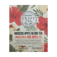 피코크 히비스커스 애플 블렌드 티 (1g x 7입) x 3개, 7개입, 7g