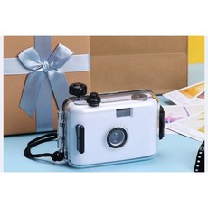 漢森精品 小昀 現貨 NOMO CAM 傻瓜底片相機 防水膠捲 可沖洗 學生兒童入門 生日禮物 復古風, 珠光白, 1個