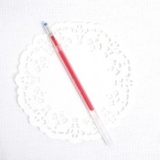 오렌지미싱 열펜 리필 아이롱펜 다리미펜 열에지워지는펜, 1개, 빨강